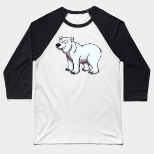 Happy Polar Bear Baseball T-Shirt